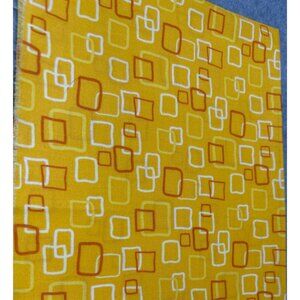 Pop Parade by Metro for RJR Textiles Yellow & Orange Retro Geometric Fabric 14x2